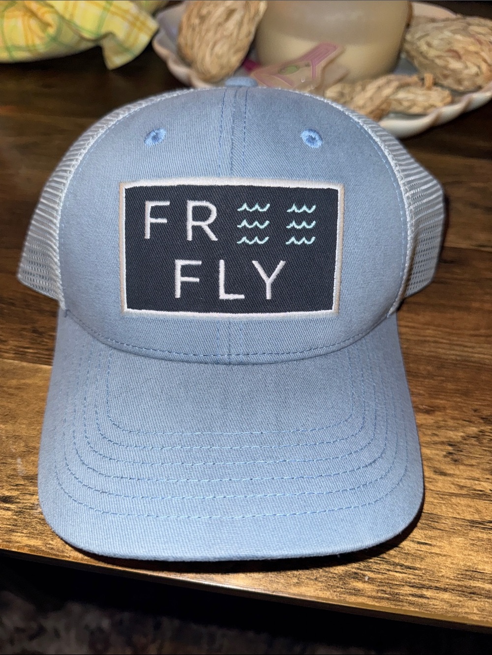 FRee FLY Light Blue Mesh Trucker Hat
